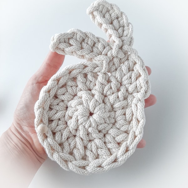 Easter bunny handmade coasters. Set of crochet cup coasters available in few colors - table easter decoration. Round mats.