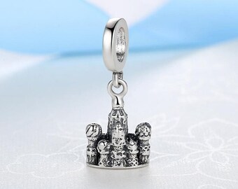 UNBRANDED ANTIQ 925 STER SILVER MOSCOW RUSSIAN CASTLE DANGLE CHARM EUROPEAN BEAD UNBRANDED ANTIQ 925 STER SILVER MOSCOW RUSSIAN CASTLE DANGLE CHARM EUROPEAN BEAD