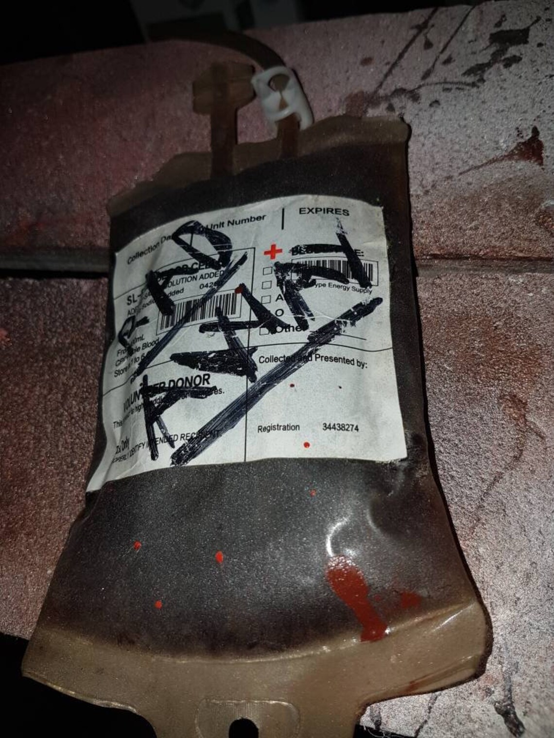 Radaway Bag Fake Blood Bag Irradiated Blood Bag Fallout Etsy UK