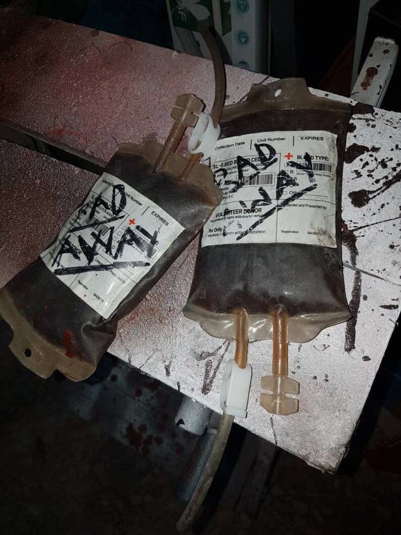 Radaway Bag Fake Blood Bag Irradiated Blood Bag Fallout Etsy