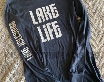 Loving The Lake Life Sunset Vintage T-Shirt