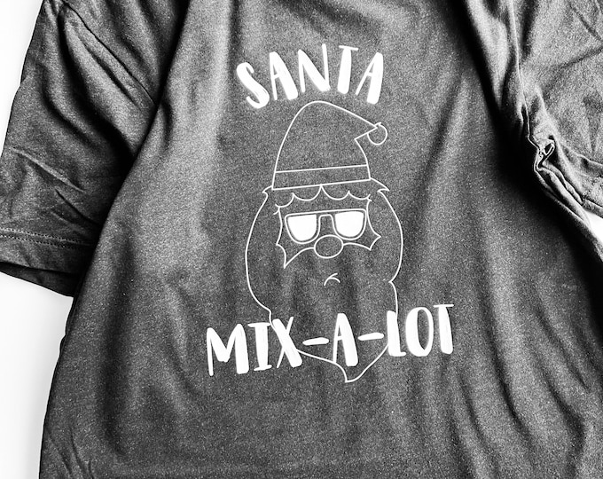 Santa Mix A Lot Adult Graphic Tee