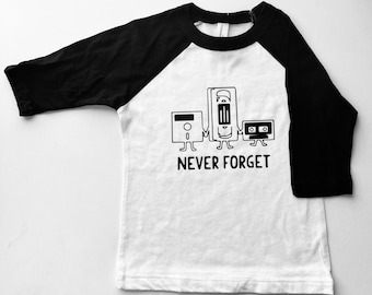 Never Forget Kid’s Raglan