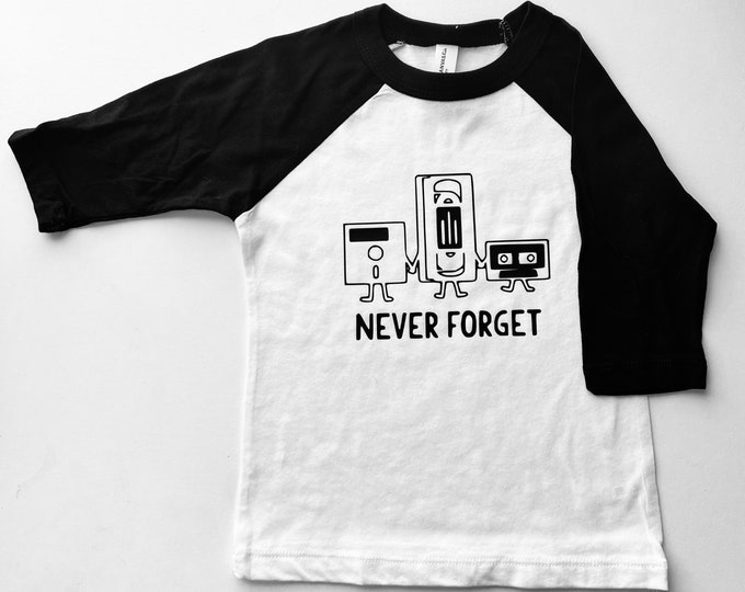 Never Forget Kid’s Raglan