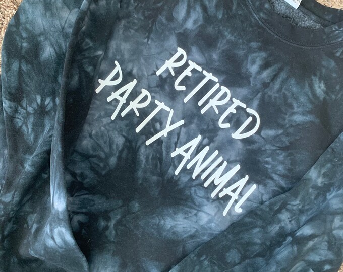 Retired Party Animal Adult Crewneck Sweatshirt