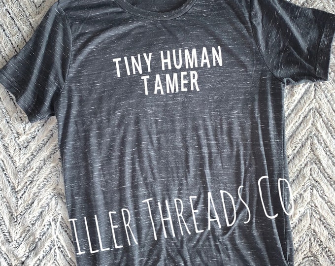 Tiny Human Tamer Adult Graphic Tee