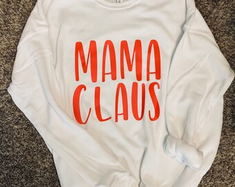 Mama Claus Women’s Crewneck Sweatshirt