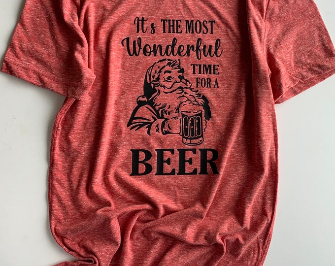 The Most Wonderful Time For A Beer Adult Graphic Tee