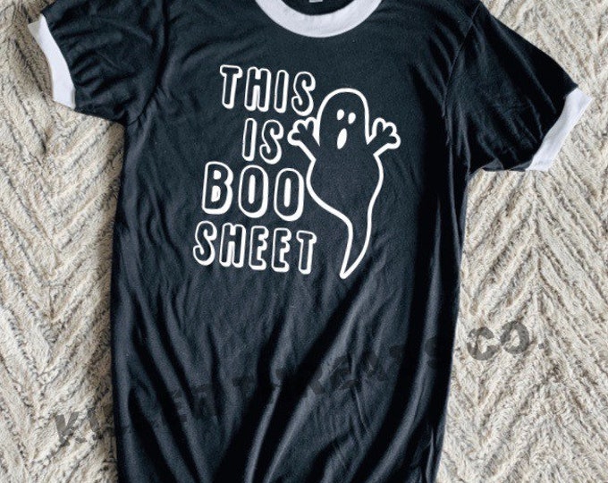 This Is Boo Sheet Adult Graphic Tee