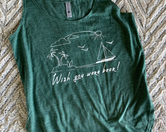 Wish You Were Beer Women’s Graphic Tank