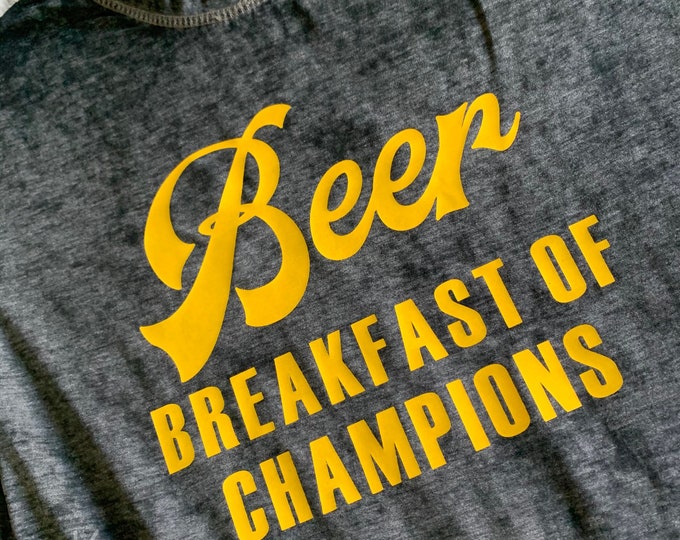 Beer: Breakfast Of Champions Adult Graphic Tee