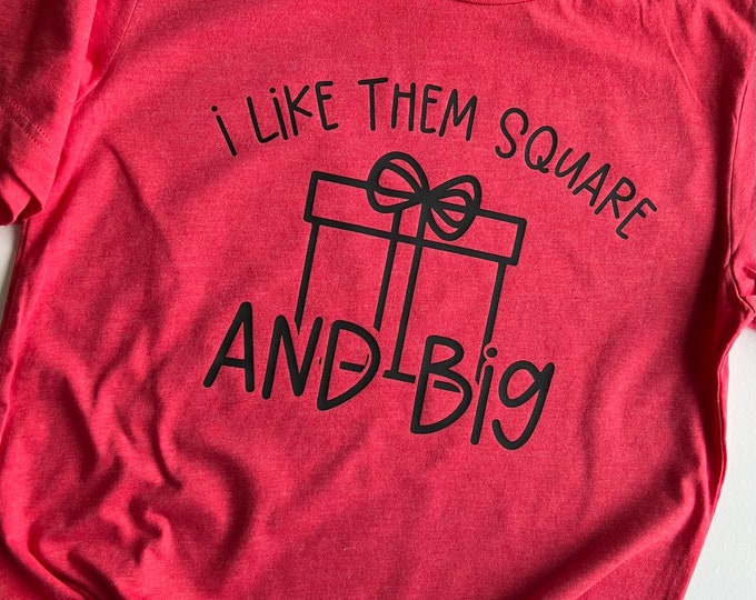 I Like Them Square and BIG Adult Graphic Tee