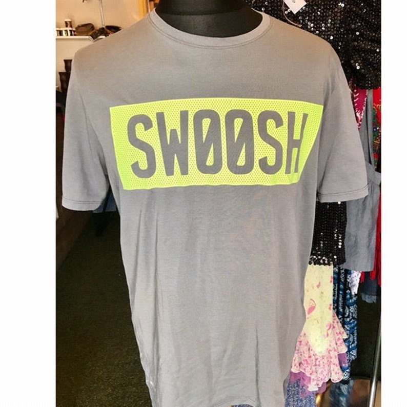 grey and lime green nike shirt