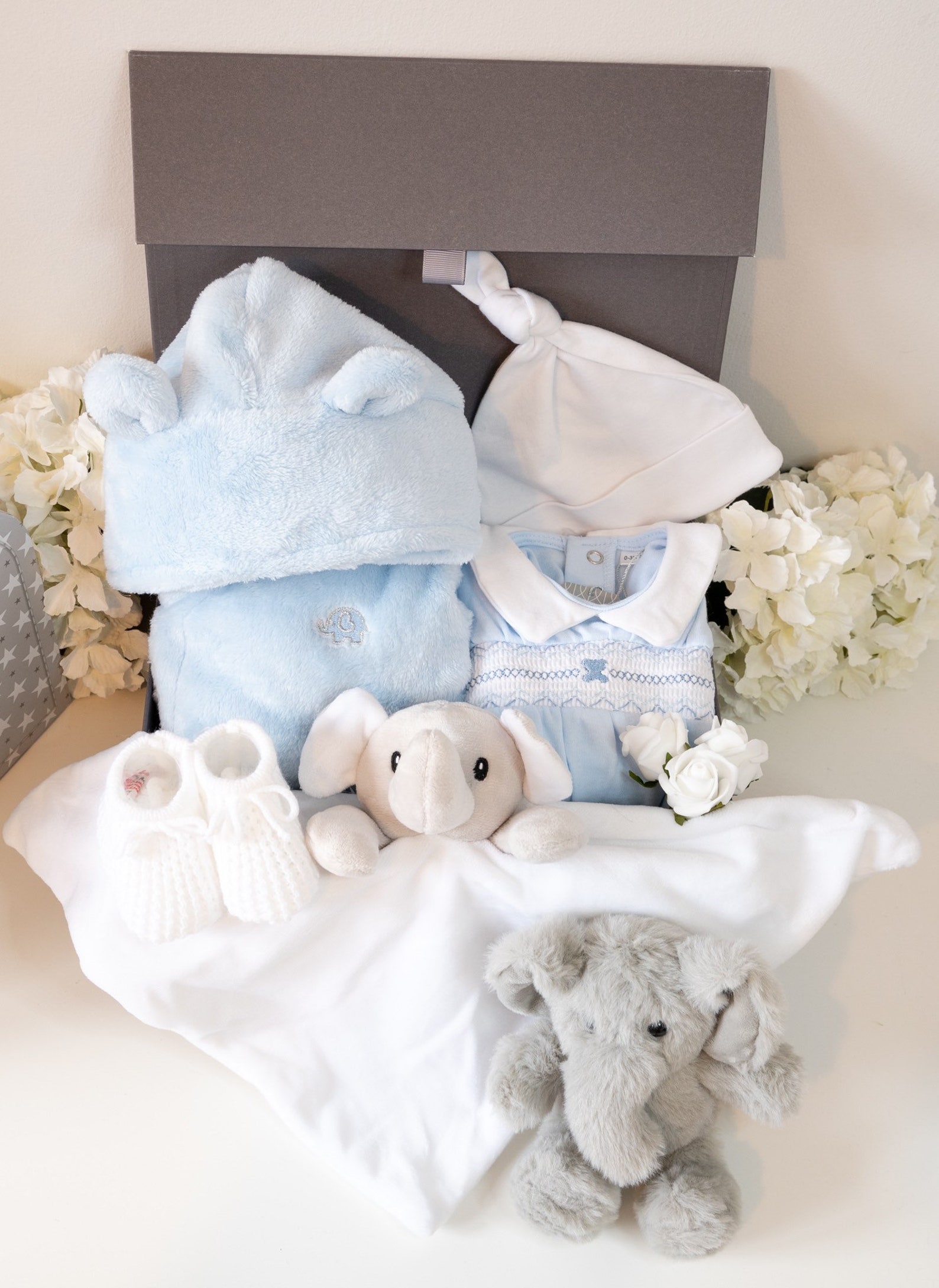 Baby Boy Hamper Deluxe ELEPHANT Themed Baby Hamper Etsy UK
