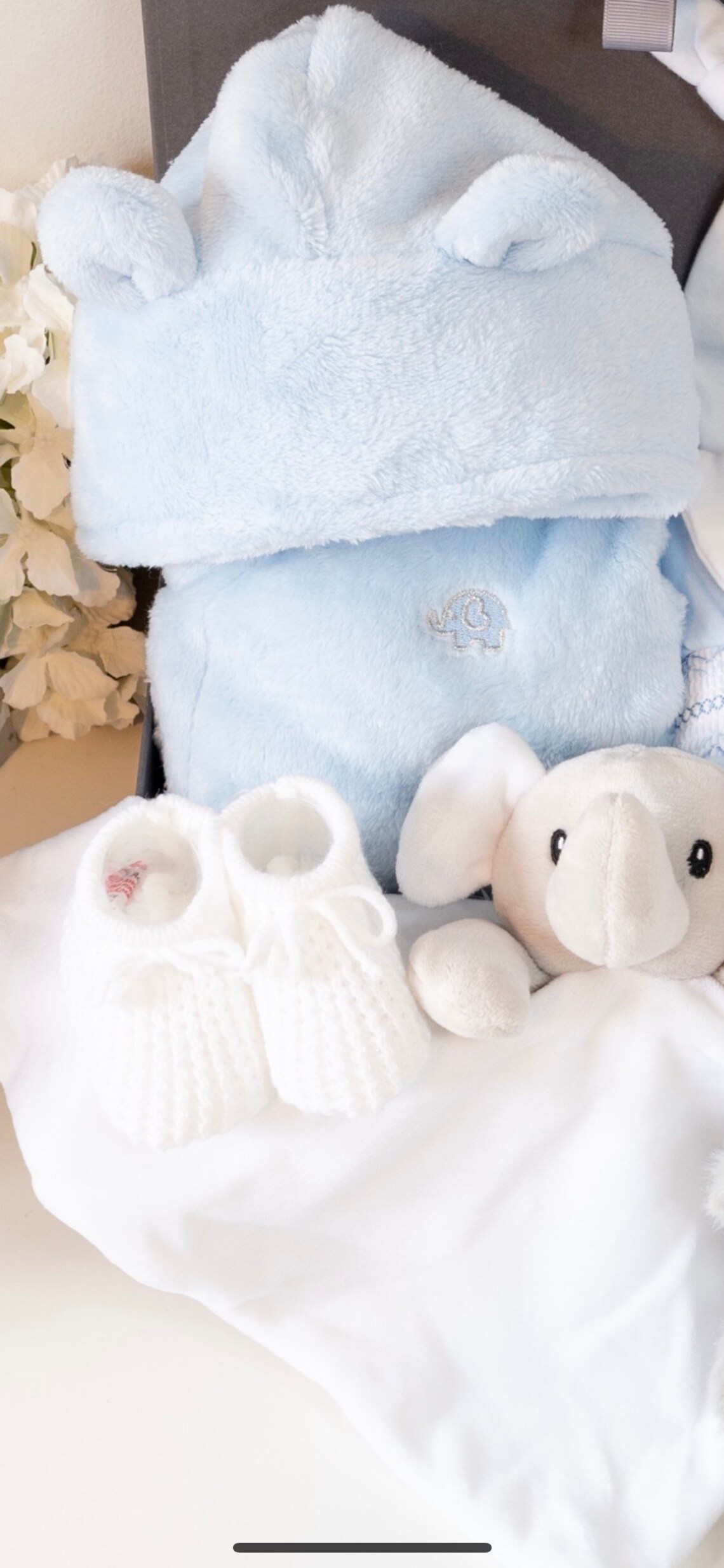 Baby Boy Hamper Deluxe ELEPHANT Themed Baby Hamper Etsy UK