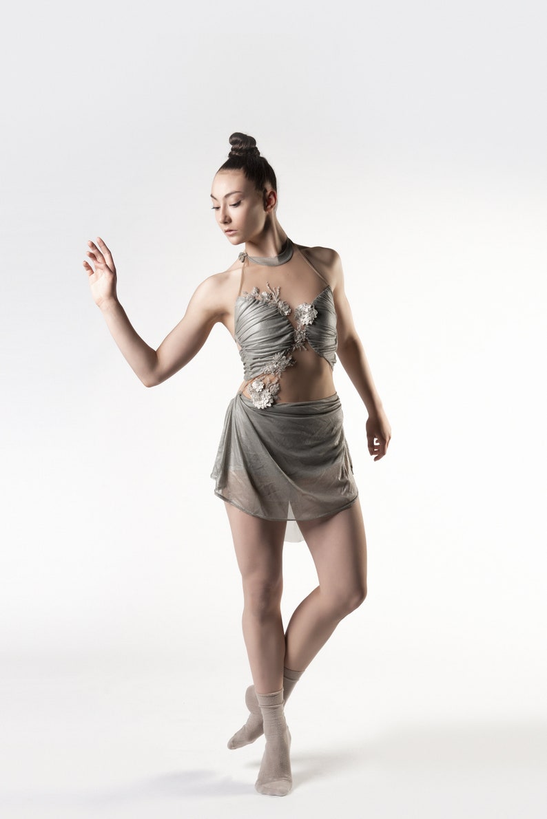 Dance Costume Mist Contemporary/ Modern/ Jazz/ Aerial/ Pole/ Lyrical image 1