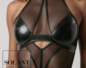Bodysuit "Caligo" Contemporary/ Modern/ Jazz/ Aerial/ Pole/ Lyrical/ Vogue Dance Costume