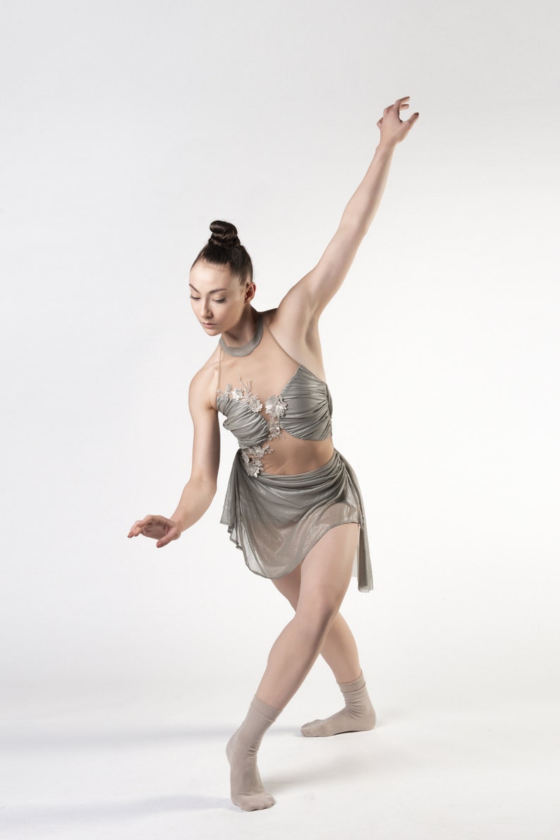 Dance Costume Mist Contemporary/ Modern/ Jazz/ Aerial/ Pole/ Lyrical image 2