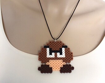Easy Goomba Hama Beads Easy Goomba Perler Beads Goomba Perler