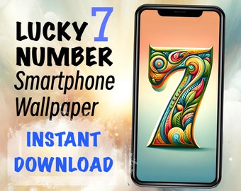 Lucky Number 7 Wallpaper - Bring Luck to Your Life and open a good fortune for 5 days 5 designs