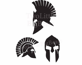 SVG/JPG/PNG Sparta Gladiator Silhouette - Hand Drawing Vector file Image file Cutting file - Digital files Instant Download