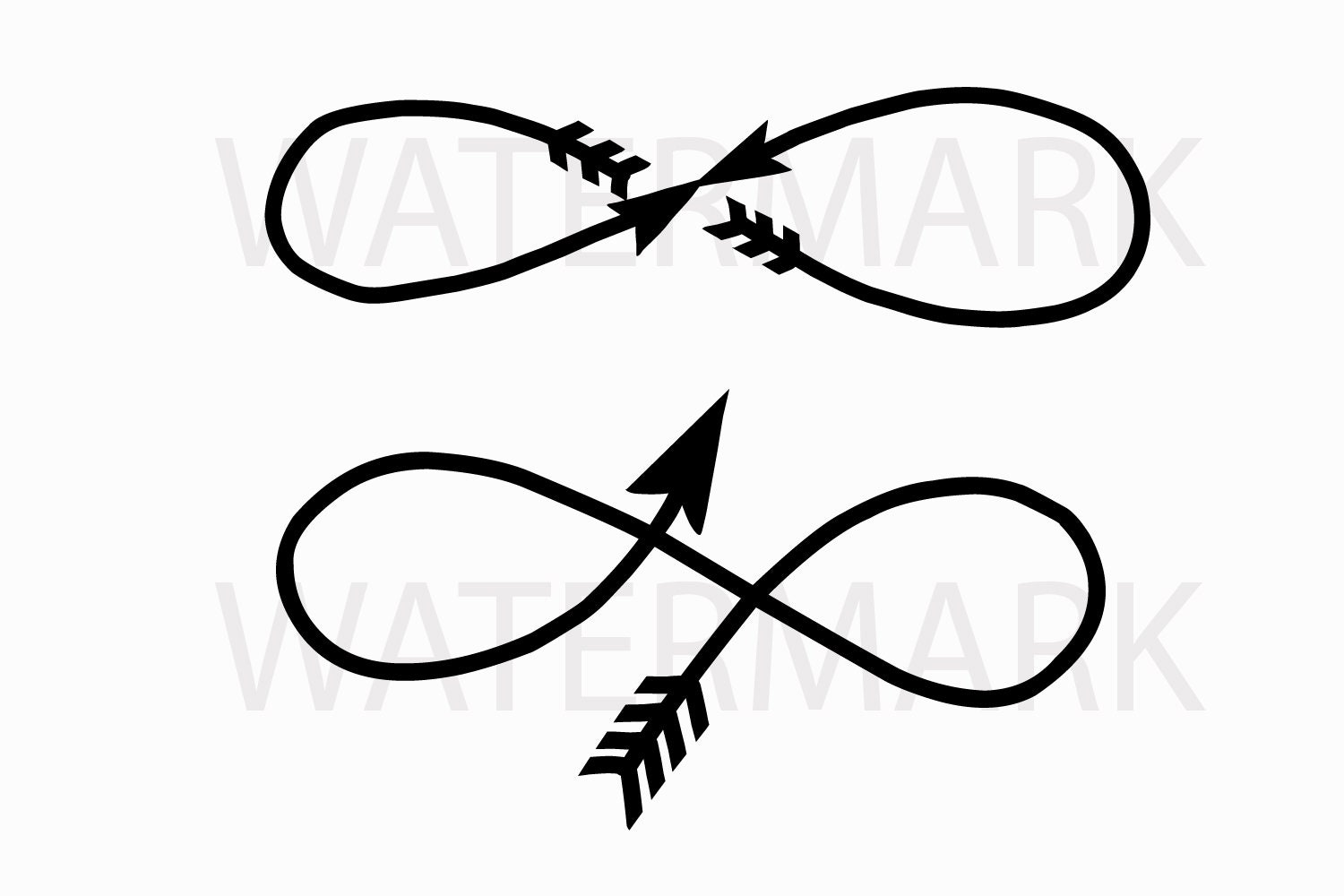 Infinity Arrows JPG PNG SVG Hand Drawing Image Digital Etsy
