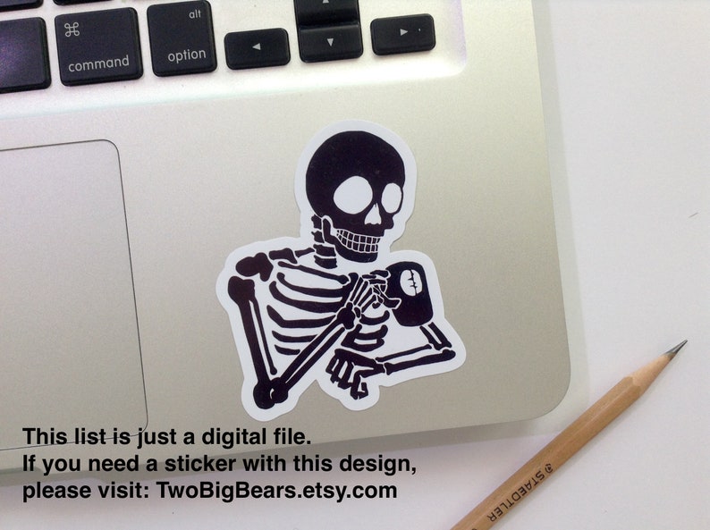 Download SVG/JPG Skeleton drinking Hot Coffee Vector Hand Drawing ...