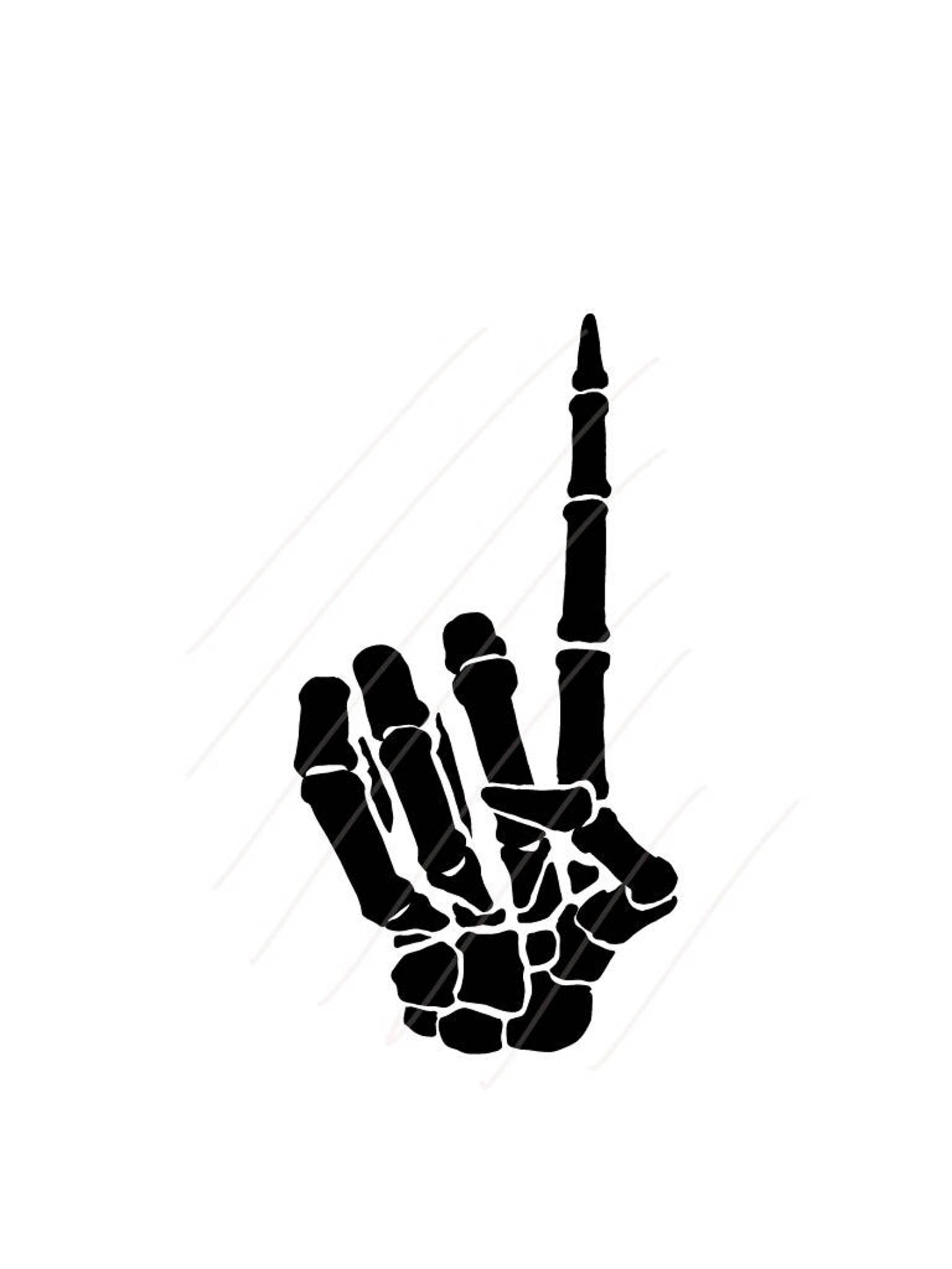 7115 SVG /JPG Skeleton Hand Mostrando 1 Primer dedo apuntando | Etsy
