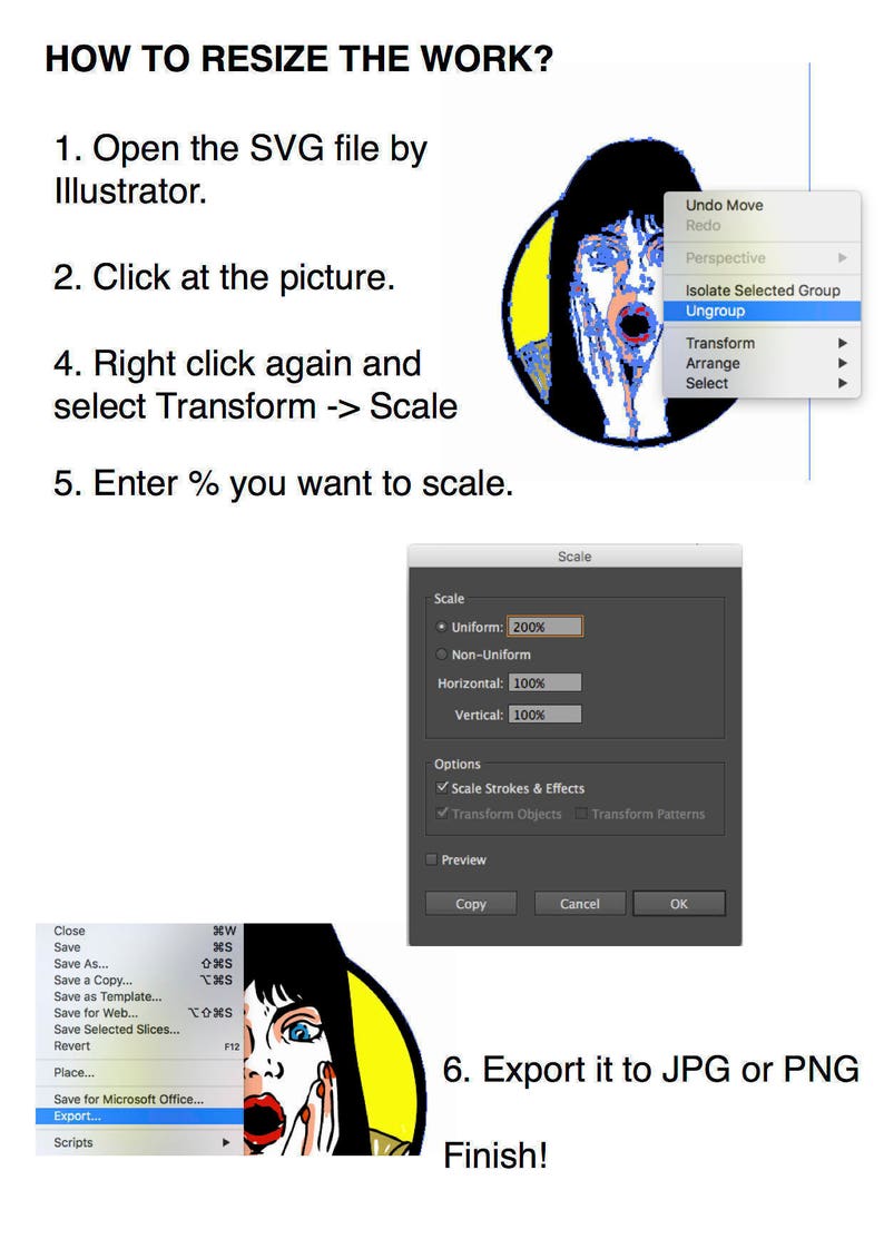 SVG/JPG/PNG Fist of Punch for multipurpose usage Hand Drawing Image Digital files Instant Download image 5