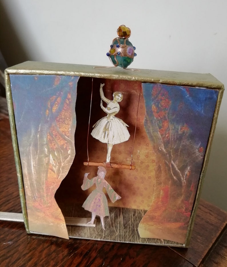 Theatre Model  Mini Stage  Dancing Diorama  OOAK Miniature image 7