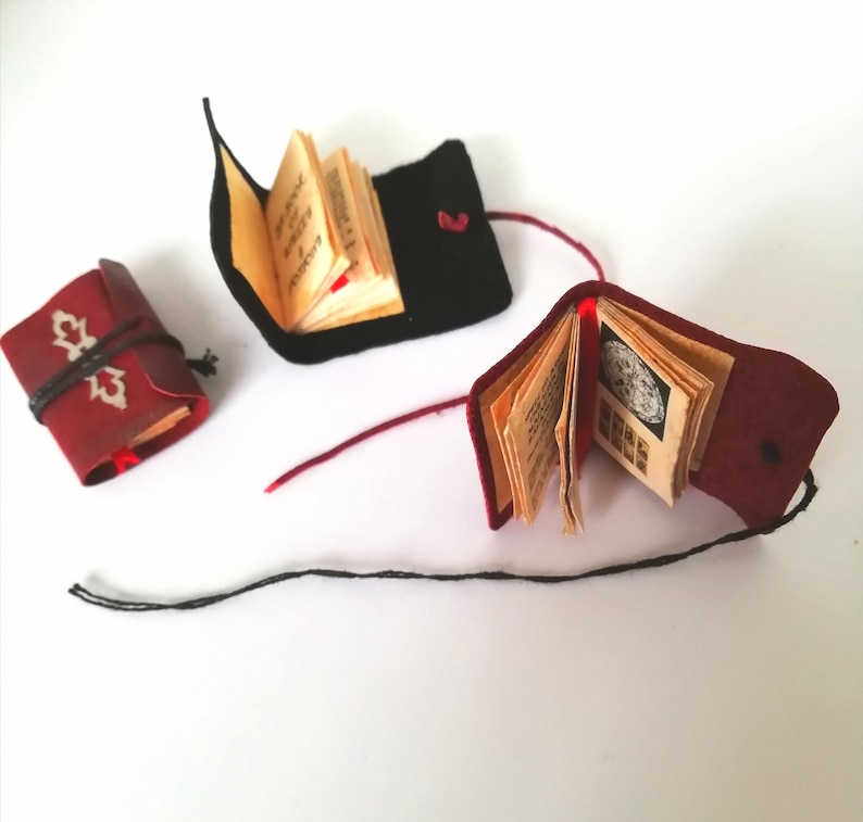 Miniature Book of Spells and Potions  Tiny Leather-bound image 2