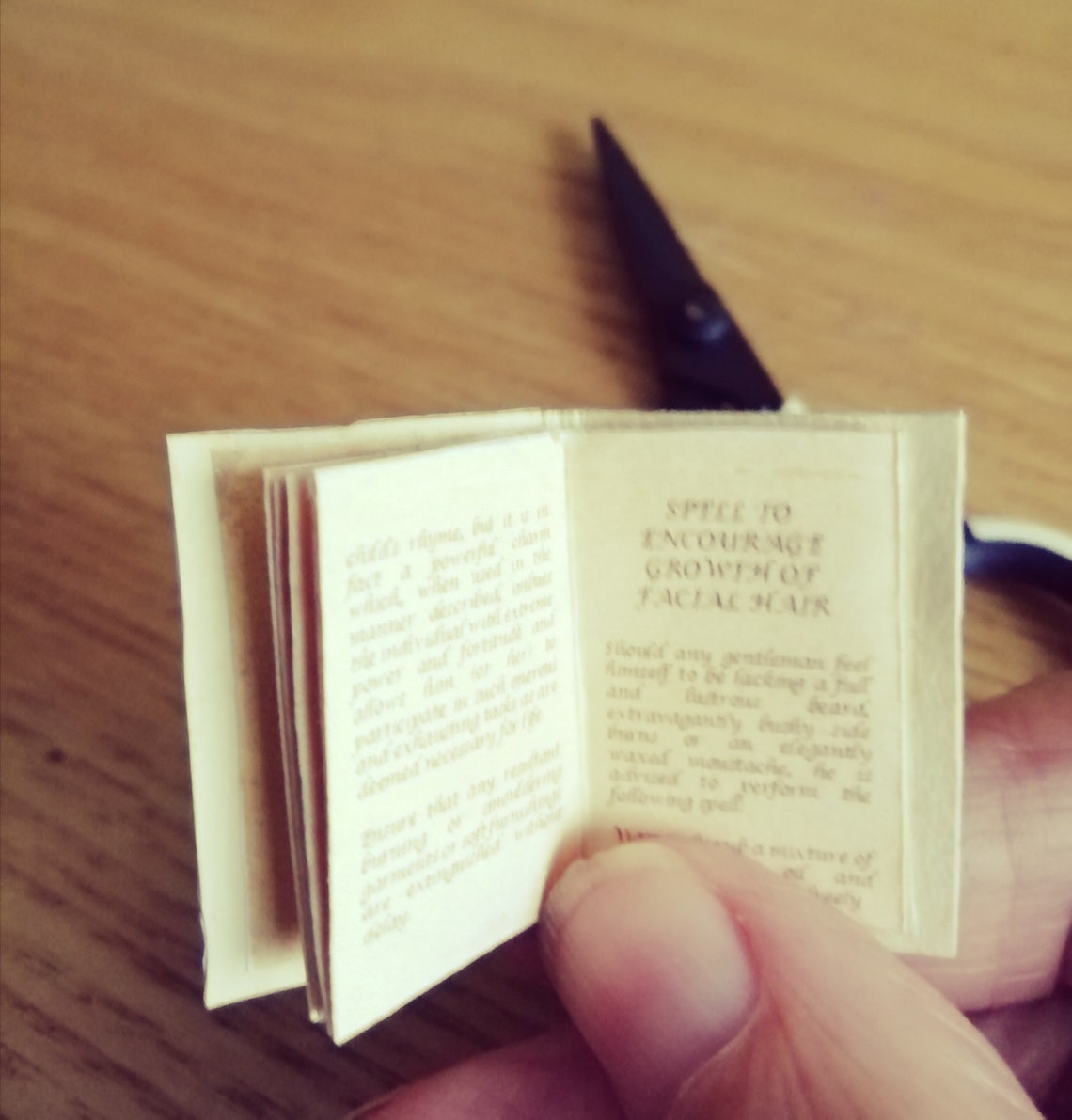 Mini Spell Book Printable Miniature Book Steampunk Spell Book 12th
