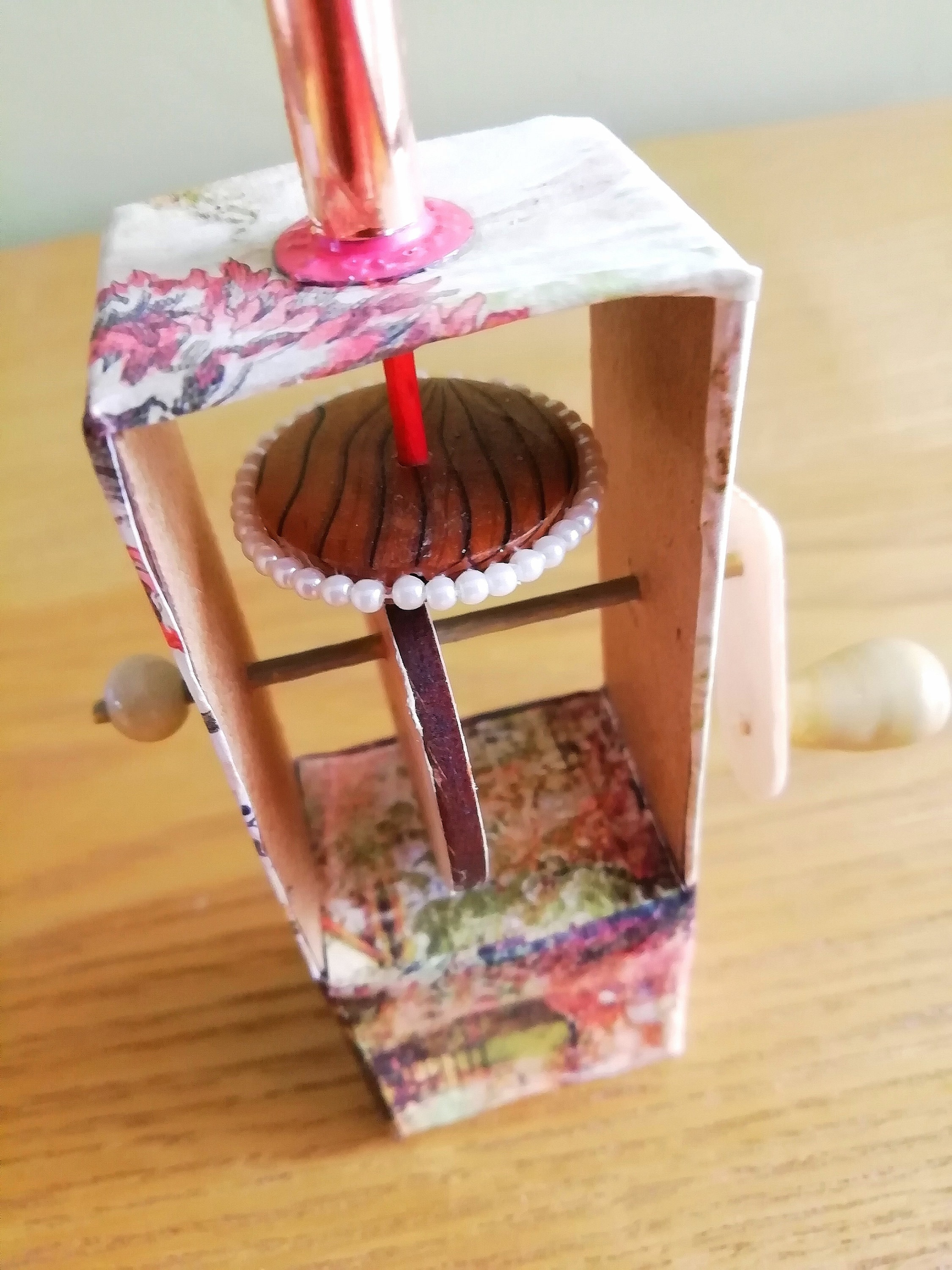 Mechanical Model Upcycled Junk Moving Desk Toy Fiddle Toy for Grown Ups