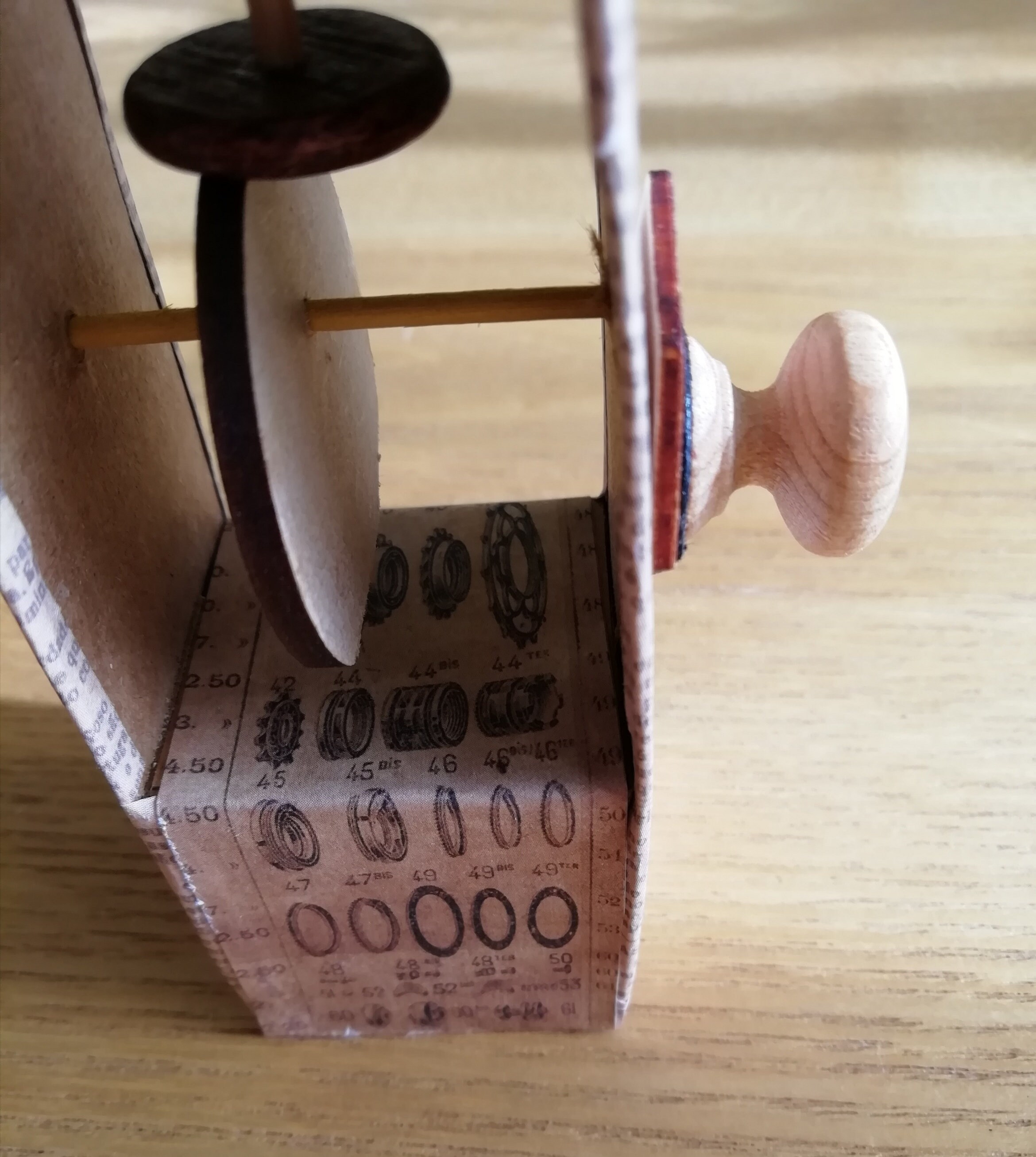 Mechanical Model Upcycled Junk Moving Desk Toy Fiddle Toy for Grown Ups