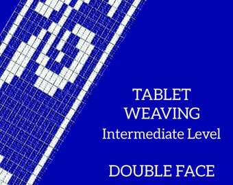 double face tablet weaving instructions, learn how to weave decorative bands, pdf tutorial for intermediate weaving