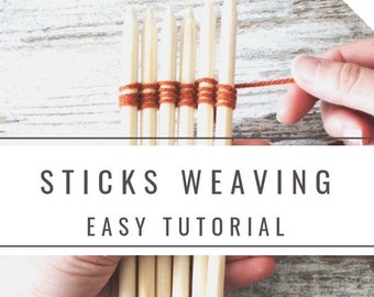 sticks weaving instructions, weaving wand tutorials, immediate download pdf file, medieval historical reenactment