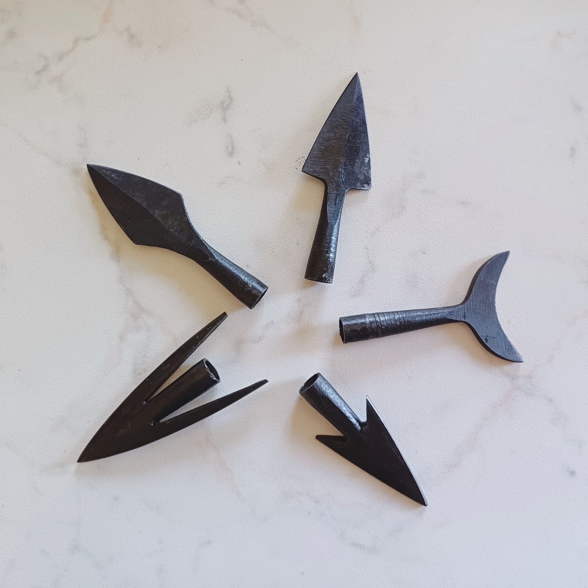 その他 MEDIEVAL ARROW HEAD Steel Forged Historical Arrowhead, Arrowhead for Teaching on
