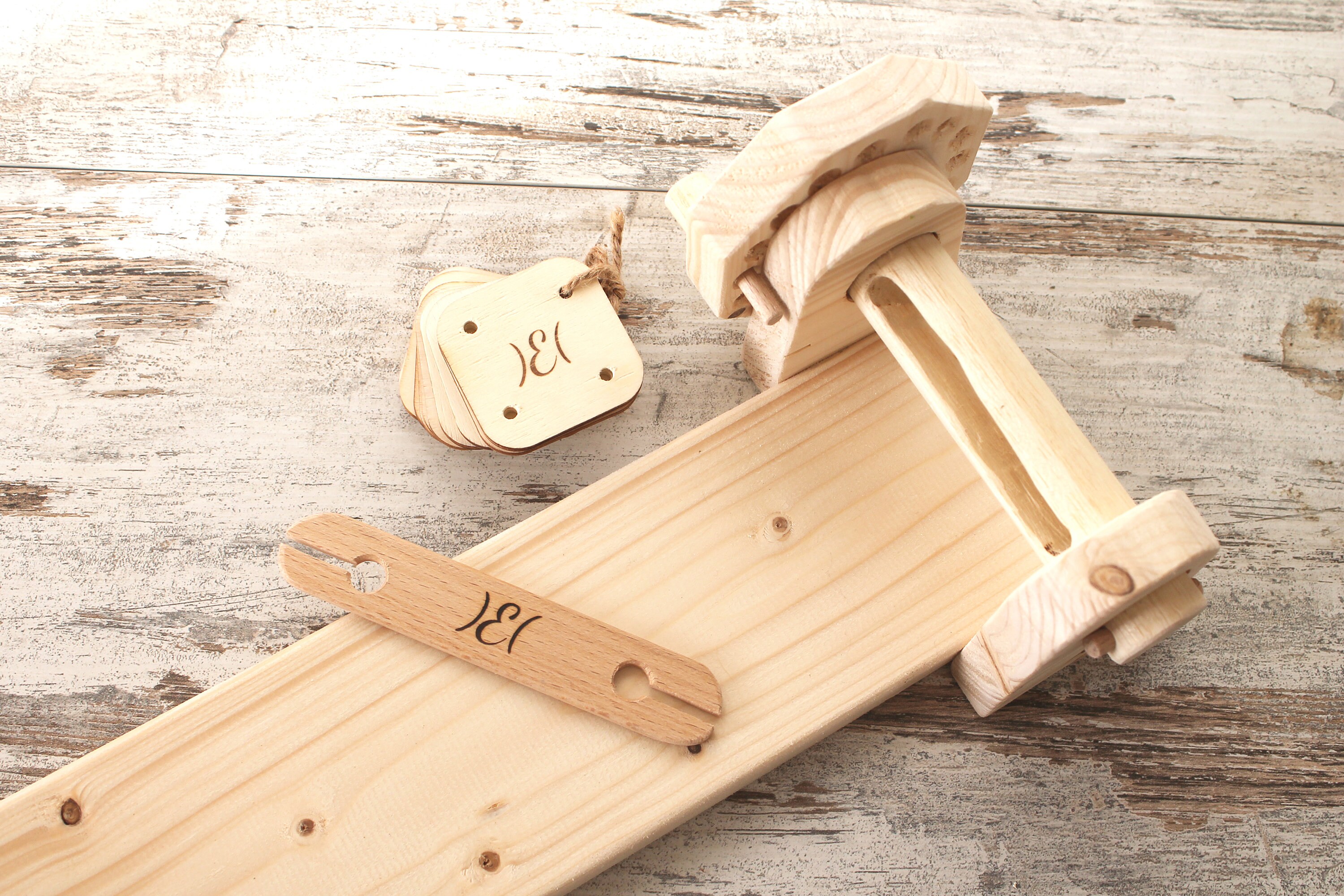 Tablet Weaving Loom Set With 10 Tablets and Weaving Shuttle Etsy UK