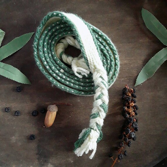 Tablet Woven Braid Decorative Hem Vikings Clothes Wool Hair Etsy