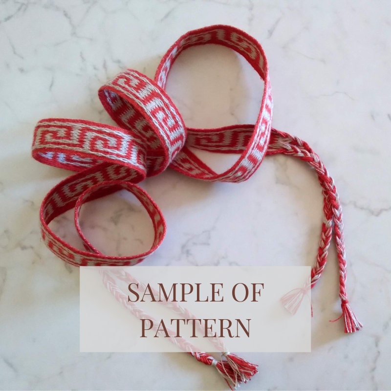 Greco-roman Tablet Weaving Patterns, Belts, Dress Bordures (PDF Pattern ...