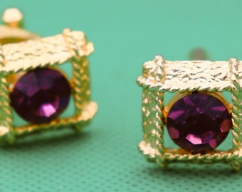 Swinging 60's Vintage Wrap Around Cufflinks