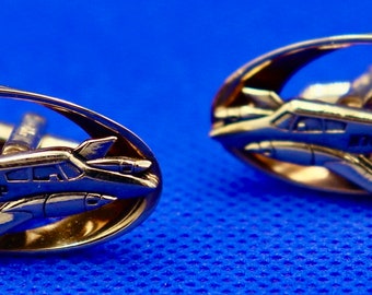 Balfour Piper Comanche PA-24 Airplane Cufflinks, 1963