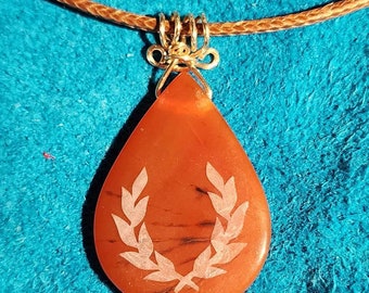 Carnelian SCA Laurel Medallion