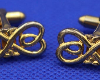 Gold Tone Knotwork Cufflinks