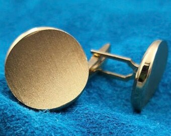 Brushed Gold Cuff Links