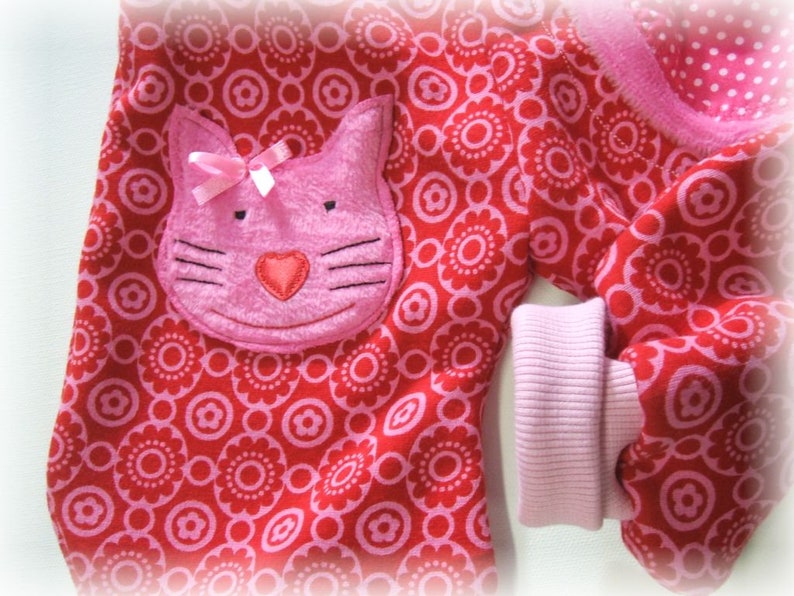 niciart Designer Winter Pumphose Baby /& Kinder Kuschelhose KATZE rot pink