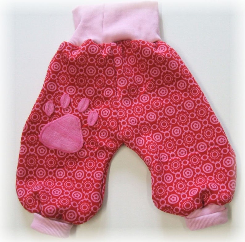 niciart Designer Winter Pumphose Baby /& Kinder Kuschelhose KATZE rot pink