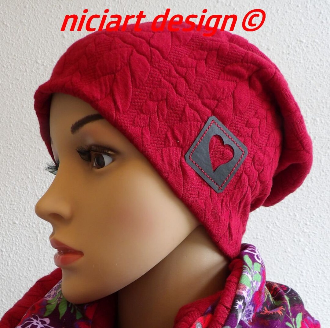 Ladies Beanie Jacquard Knit Cable Pattern Wearable All Year