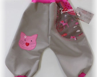 Softshell pants pump pants digging pants beige pink KATZ and MAUS niciart design