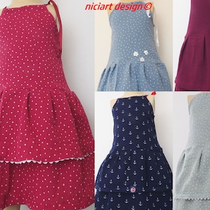 Muslin dress summer dress girls flounce dress 100% cotton muslin dress COLOR CHOICE niciart design